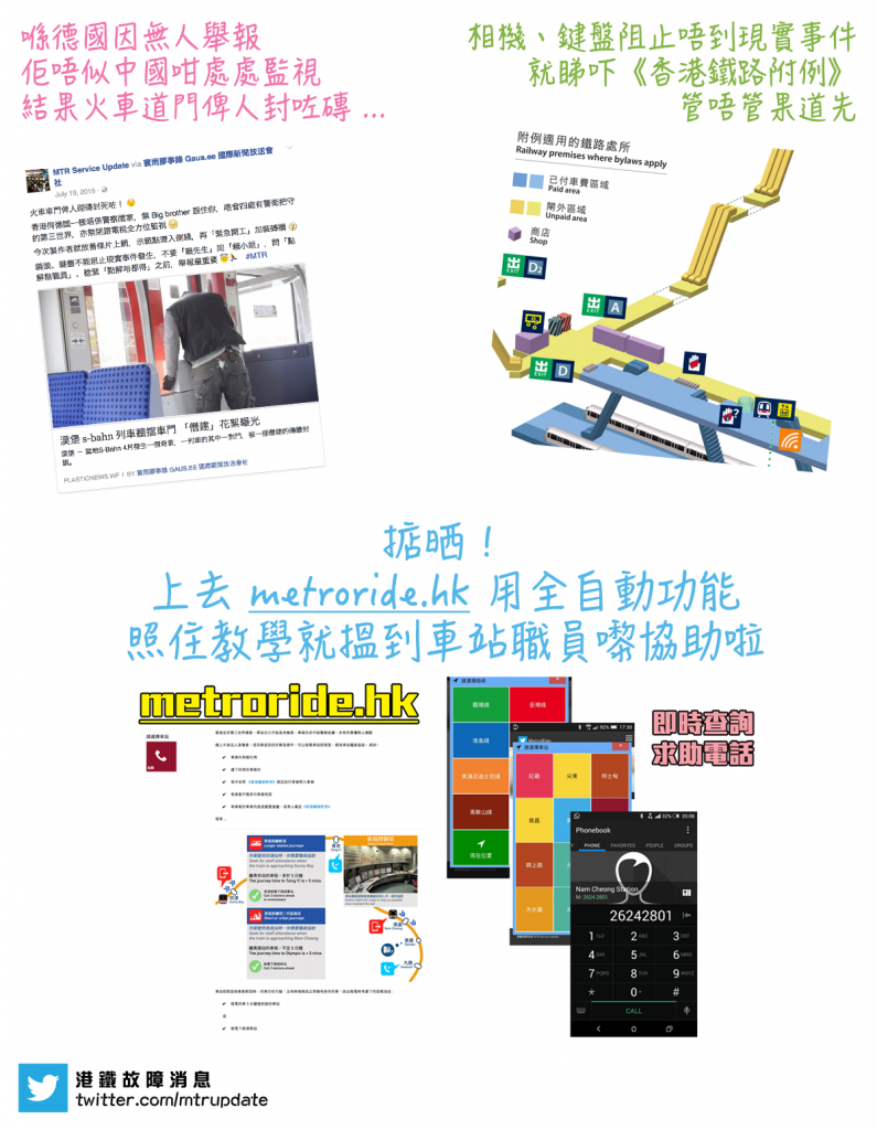 港鐵故障消息 MTR Service Update