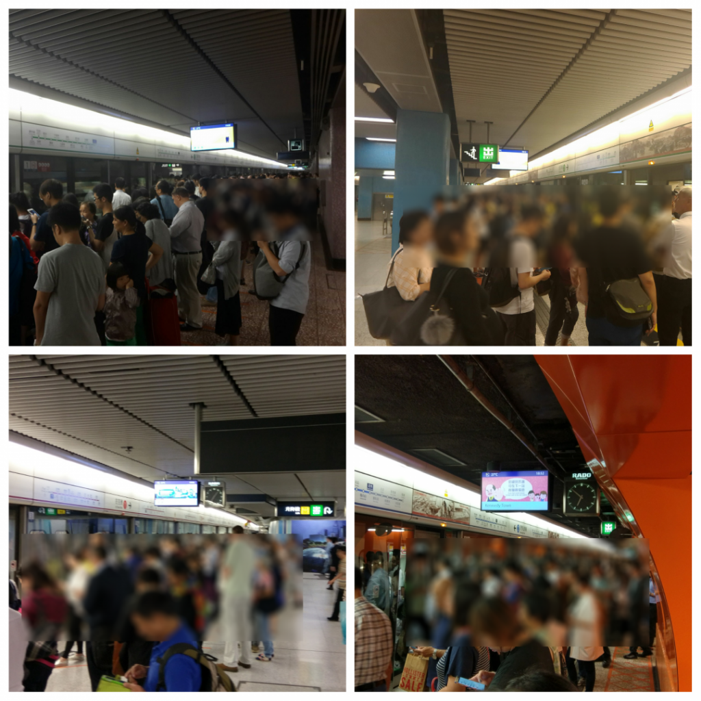 1910 #觀塘綫延伸 後的人流狀況  Crowd condition following Kwun Tong Line Extension opens